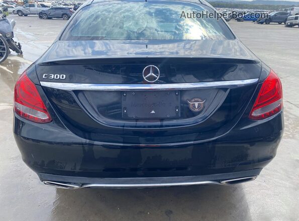 WDDWF4JB7JR338739 2018 MERCEDES-BENZ C Black Rear view