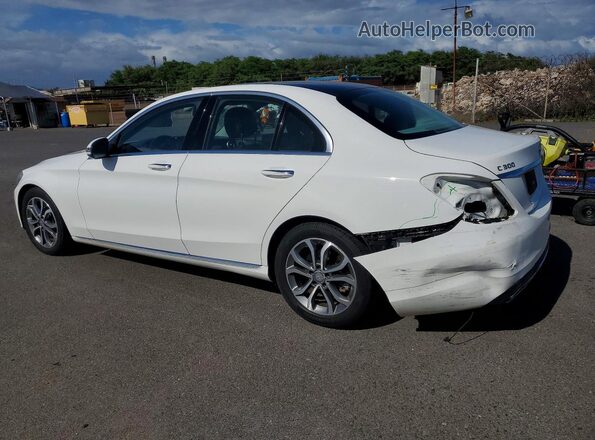 WDDWF4JB8GR141054 2016 MERCEDES-BENZ C White Tył lewy