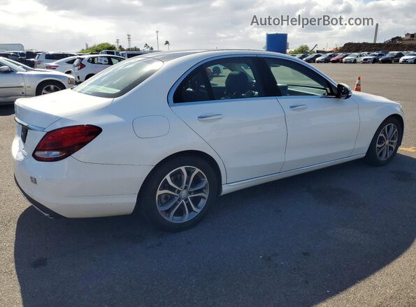 WDDWF4JB8GR141054 2016 MERCEDES-BENZ C White Tył prawy