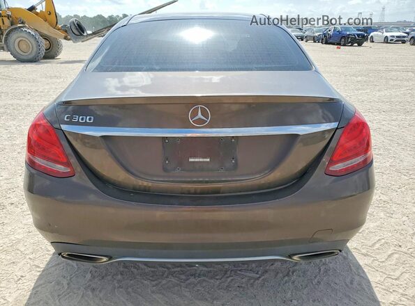 WDDWF4JB9GR183989 2016 MERCEDES-BENZ C Brown Vista trasera