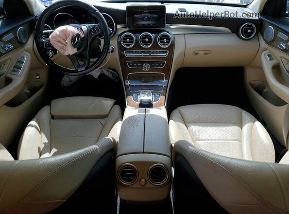 WDDWF4JB9GR183989 2016 MERCEDES-BENZ C Brown Vista del salpicadero