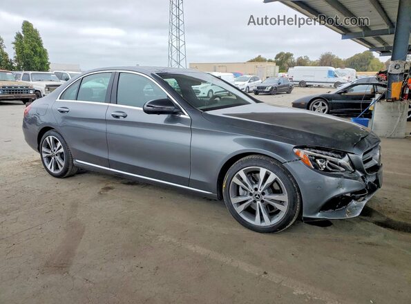 WDDWF4JB9JR409987 2018 MERCEDES-BENZ C Gray Front right
