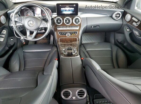 WDDWF4JB9JR409987 2018 MERCEDES-BENZ C Gray Dashboard view