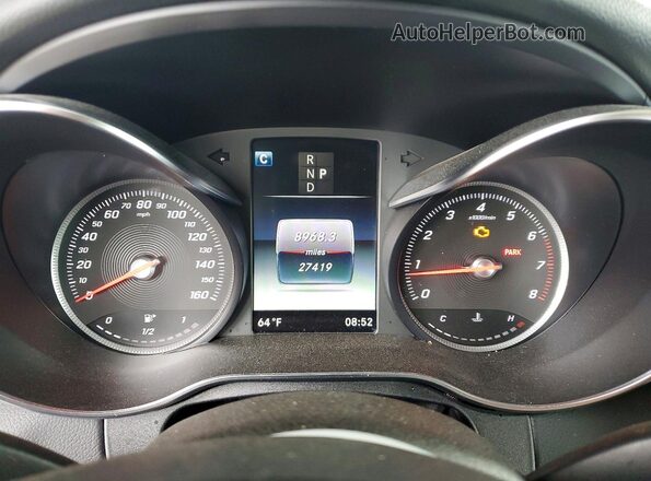 WDDWF4JB9JR409987 2018 MERCEDES-BENZ C Gray Instrument cluster view
