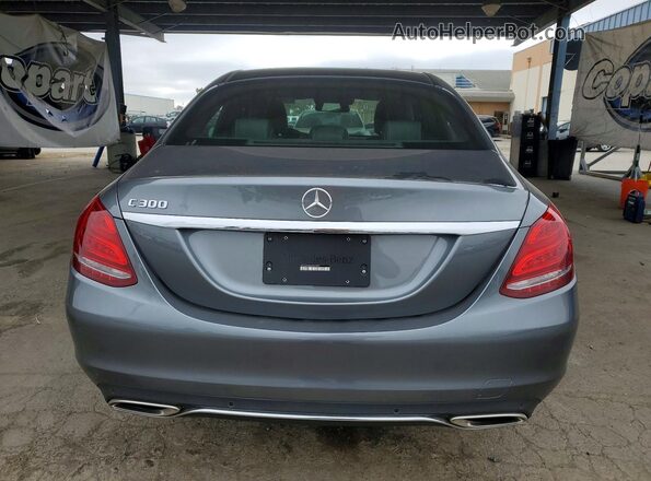 WDDWF4JB9JR409987 2018 MERCEDES-BENZ C Gray Rear view