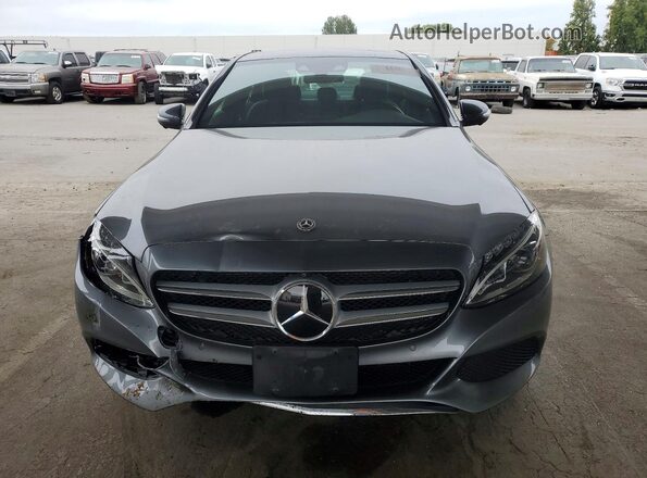 WDDWF4JB9JR409987 2018 MERCEDES-BENZ C Gray Front view