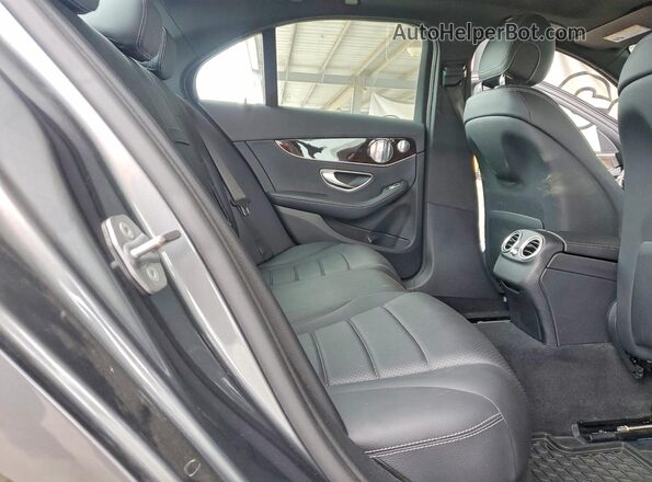 WDDWF4JB9JR409987 2018 MERCEDES-BENZ C Gray Rear seats view