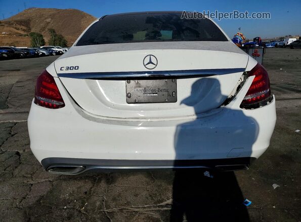 WDDWF4JB9JR418768 2018 MERCEDES-BENZ C White Вид ззаду