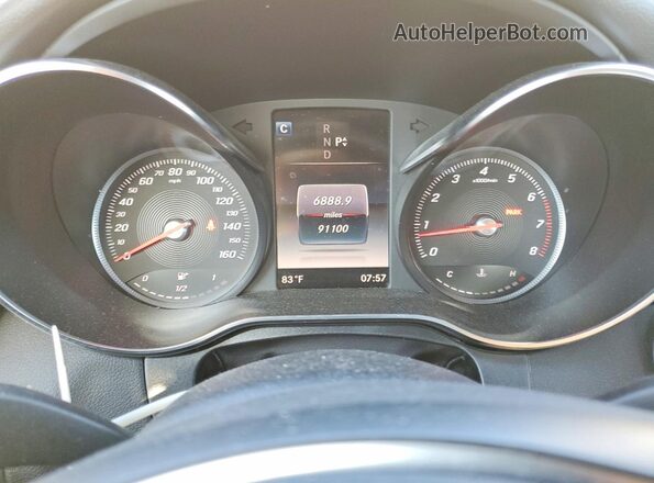 WDDWF4JB9JR418768 2018 MERCEDES-BENZ C White Вид щитка приладів