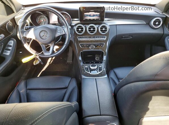 WDDWF4JB9JR418768 2018 MERCEDES-BENZ C White Вид панелі приладів