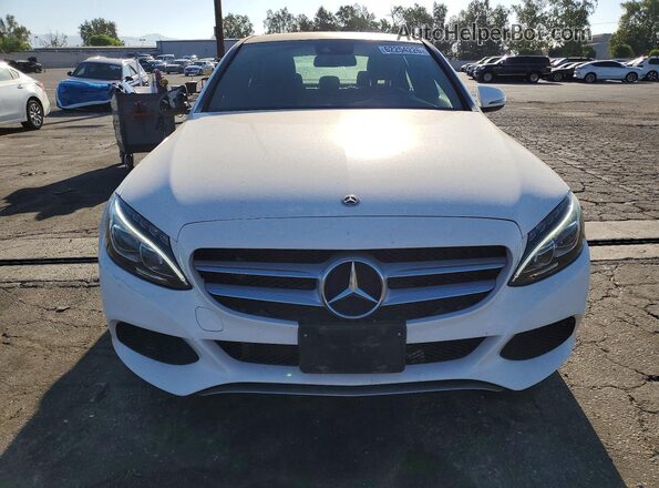WDDWF4JB9JR418768 2018 MERCEDES-BENZ C White Вид спереду