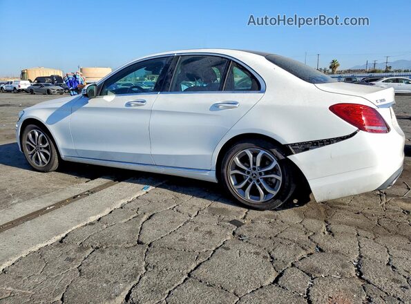 WDDWF4JB9JR418768 2018 MERCEDES-BENZ C White Задня ліва чверть