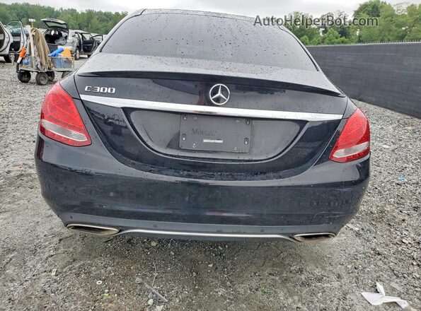 WDDWF4JBXGR147552 2016 MERCEDES-BENZ C Черный Вид сзади