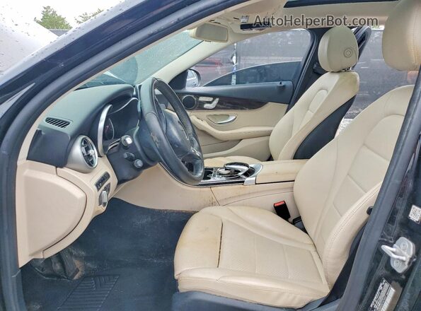 WDDWF4JBXGR147552 2016 MERCEDES-BENZ C Черный Вид салона спереди