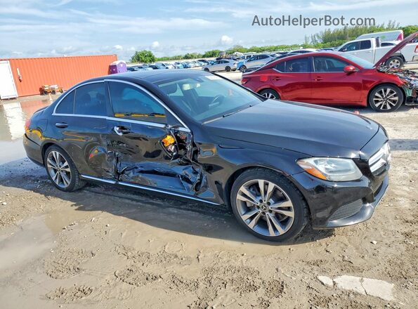 WDDWF4JBXHR301968 2017 MERCEDES-BENZ C Black Front right