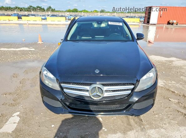 WDDWF4JBXHR301968 2017 MERCEDES-BENZ C Black Front view