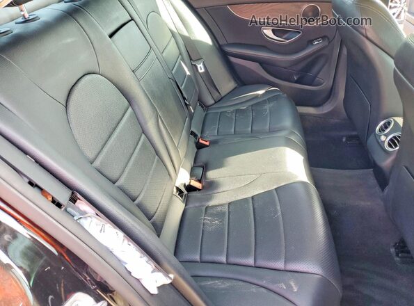 WDDWF4JBXHR301968 2017 MERCEDES-BENZ C Black Rear seats view