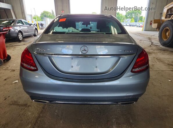 WDDWF4KB0GR171647 2016 MERCEDES-BENZ C Gray უკანა ხედი