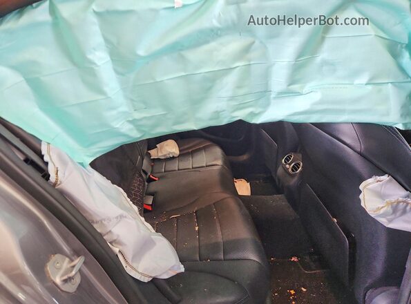 WDDWF4KB0GR171647 2016 MERCEDES-BENZ C Gray უკანა სავარძლების ხედი