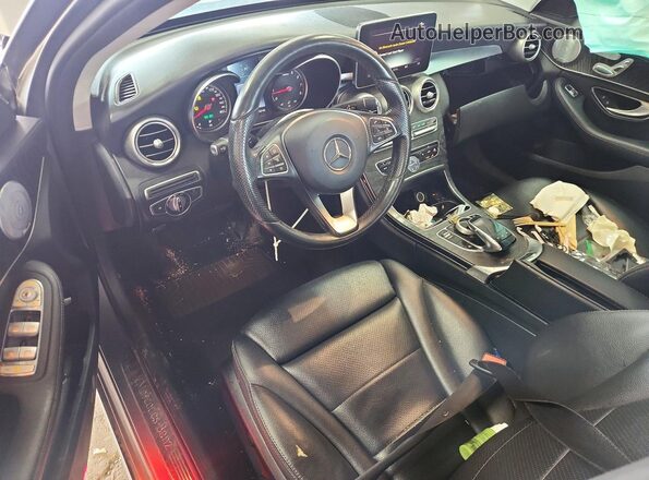 WDDWF4KB0GR171647 2016 MERCEDES-BENZ C Gray წინა პანელის ხედი