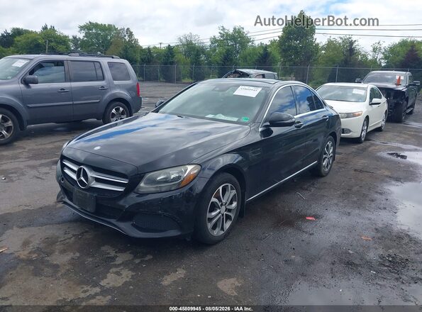 WDDWF4KB1GR143405 2016 MERCEDES-BENZ C-CLASS Black Vista tres cuartos delantera izquierda
