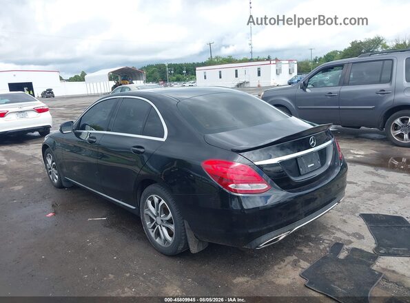 WDDWF4KB1GR143405 2016 MERCEDES-BENZ C-CLASS Black Trasero izquierdo