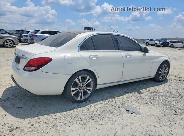 WDDWF4KB2JR403981 2018 MERCEDES-BENZ C White Trasero derecho