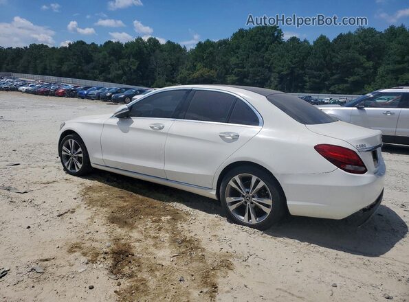 WDDWF4KB2JR403981 2018 MERCEDES-BENZ C White Trasero izquierdo