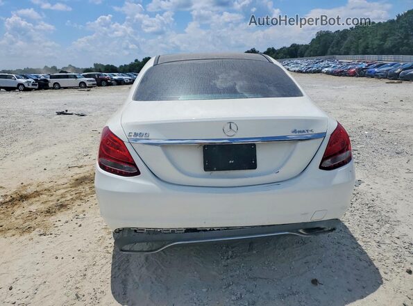 WDDWF4KB2JR403981 2018 MERCEDES-BENZ C White Vista trasera