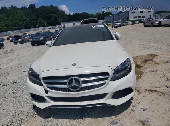 WDDWF4KB2JR403981 2018 MERCEDES-BENZ C White Vista frontal