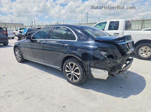 WDDWF4KB3GR131675 2016 MERCEDES-BENZ C Черный Задняя левая четверть