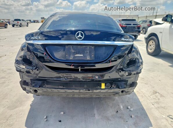 WDDWF4KB3GR131675 2016 MERCEDES-BENZ C Черный Вид сзади