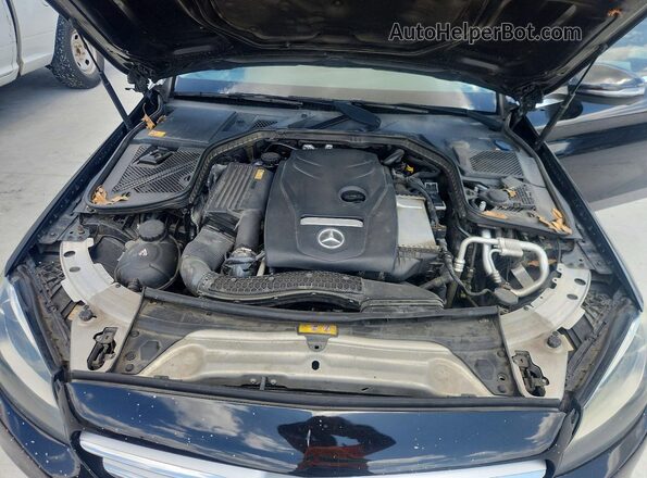 WDDWF4KB3GR131675 2016 MERCEDES-BENZ C Черный Вид задней части салона