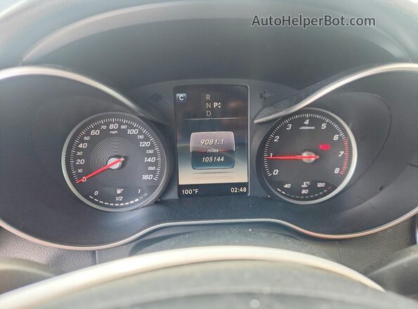 WDDWF4KB3GR131675 2016 MERCEDES-BENZ C Черный Вид щитка приборов