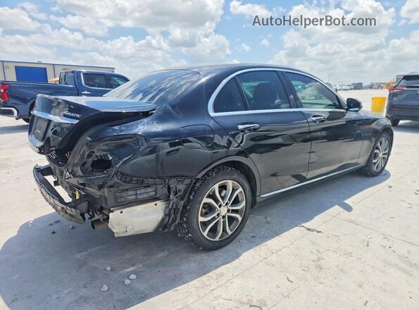 WDDWF4KB3GR131675 2016 MERCEDES-BENZ C Черный Задняя правая четверть