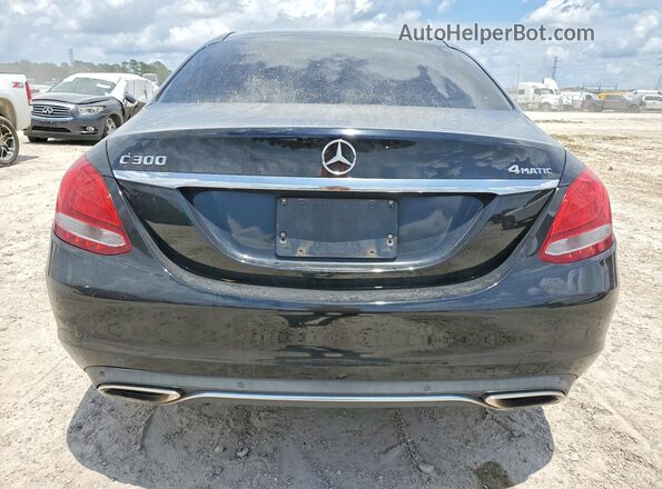 WDDWF4KB3GR164384 2016 MERCEDES-BENZ C Black Widok z tyłu