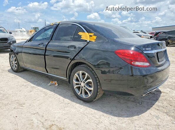 WDDWF4KB3GR164384 2016 MERCEDES-BENZ C Black Tył lewy