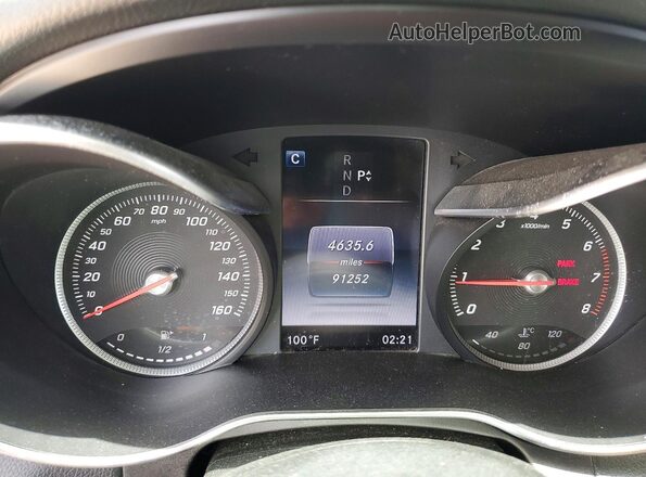 WDDWF4KB3GR164384 2016 MERCEDES-BENZ C Black Widok zestawu wskaźników