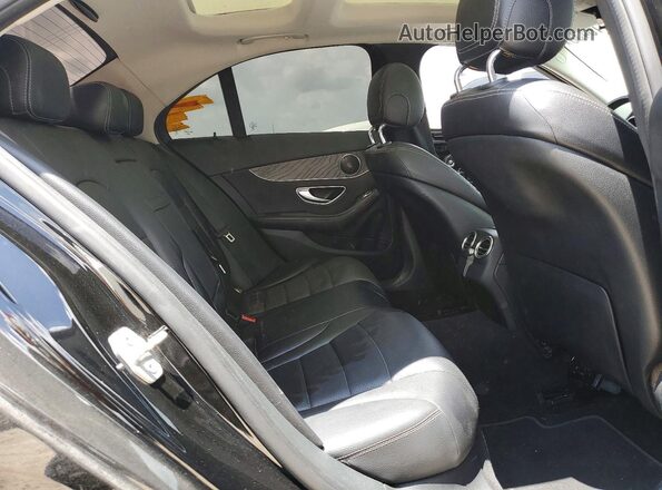 WDDWF4KB3GR164384 2016 MERCEDES-BENZ C Black Widok tylnych siedzeń