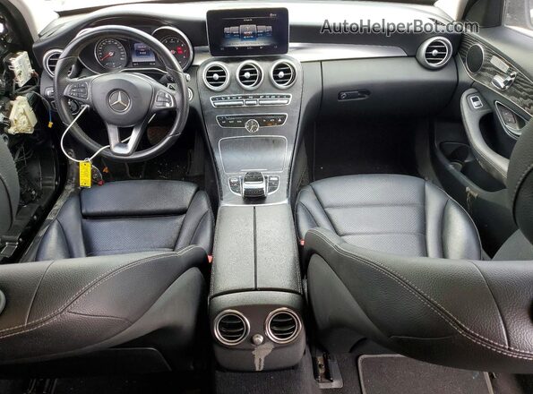 WDDWF4KB3GR164384 2016 MERCEDES-BENZ C Black Widok deski rozdzielczej