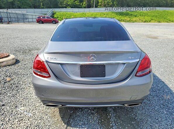 WDDWF4KB3GR171089 2016 MERCEDES-BENZ C Gray Widok z tyłu