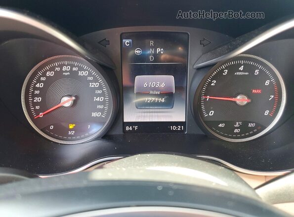 WDDWF4KB3GR171089 2016 MERCEDES-BENZ C Gray Widok zestawu wskaźników
