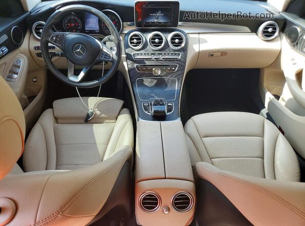 WDDWF4KB3GR171089 2016 MERCEDES-BENZ C Gray Widok deski rozdzielczej