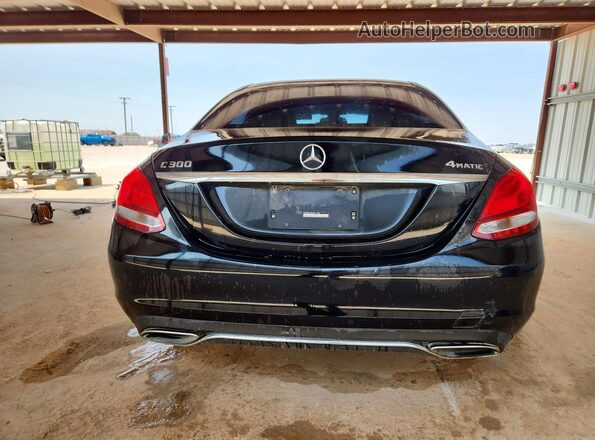 WDDWF4KB4JR411936 2018 MERCEDES-BENZ C Black Widok z tyłu