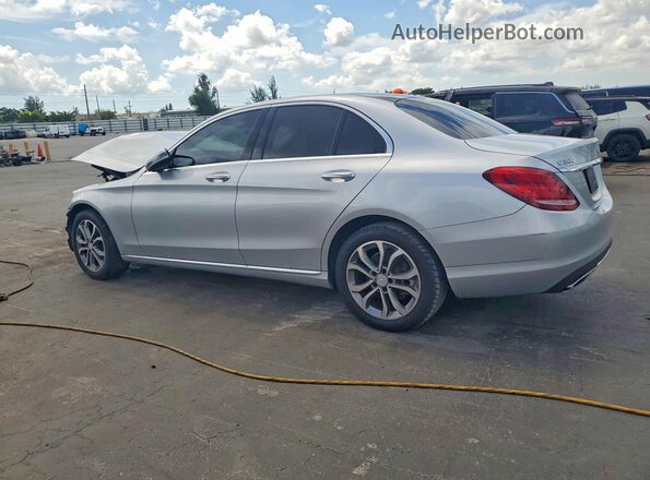 WDDWF4KB5HR225543 2017 MERCEDES-BENZ C Silver Задня ліва чверть