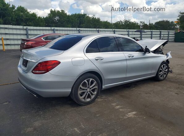WDDWF4KB5HR225543 2017 MERCEDES-BENZ C Silver Задня права чверть