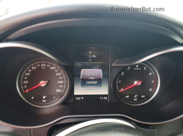 WDDWF4KB5HR225543 2017 MERCEDES-BENZ C Silver Вид щитка приладів