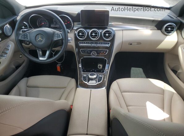 WDDWF4KB5JR348975 2018 MERCEDES-BENZ C White Вид панелі приладів