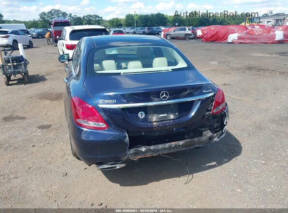 WDDWF4KB5JR354758 2018 MERCEDES-BENZ C-CLASS Dark Blue Вид спереди