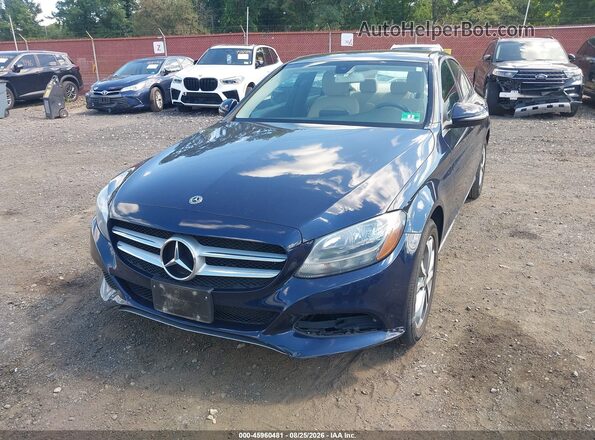 WDDWF4KB5JR354758 2018 MERCEDES-BENZ C-CLASS Dark Blue 